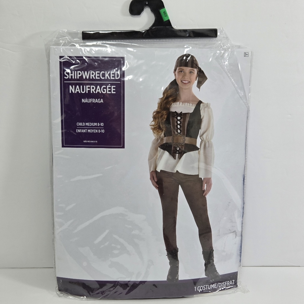 Costume,Female, Shipwrecked‎ Pirate Child size M